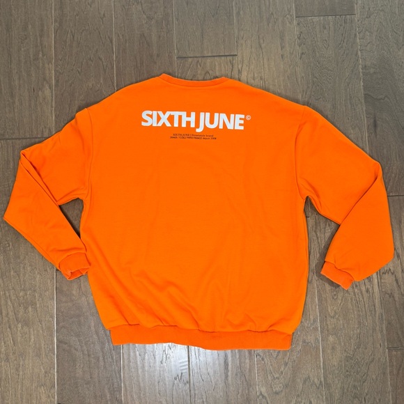 Sixth June Other - Men's Vibrant Orange Crewneck Sweater